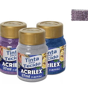 TINTA TECIDO GLITTER ROSE