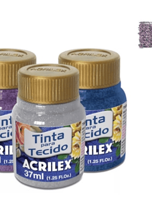 TINTA TECIDO GLITTER ROSE