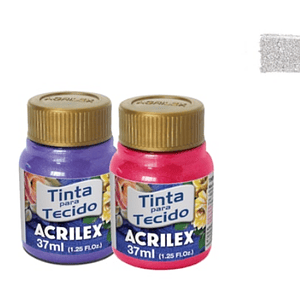TINTA TECIDO METALICA PRATA 
