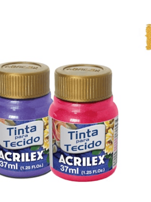 TINTA TECIDO METALICA AMARELO 