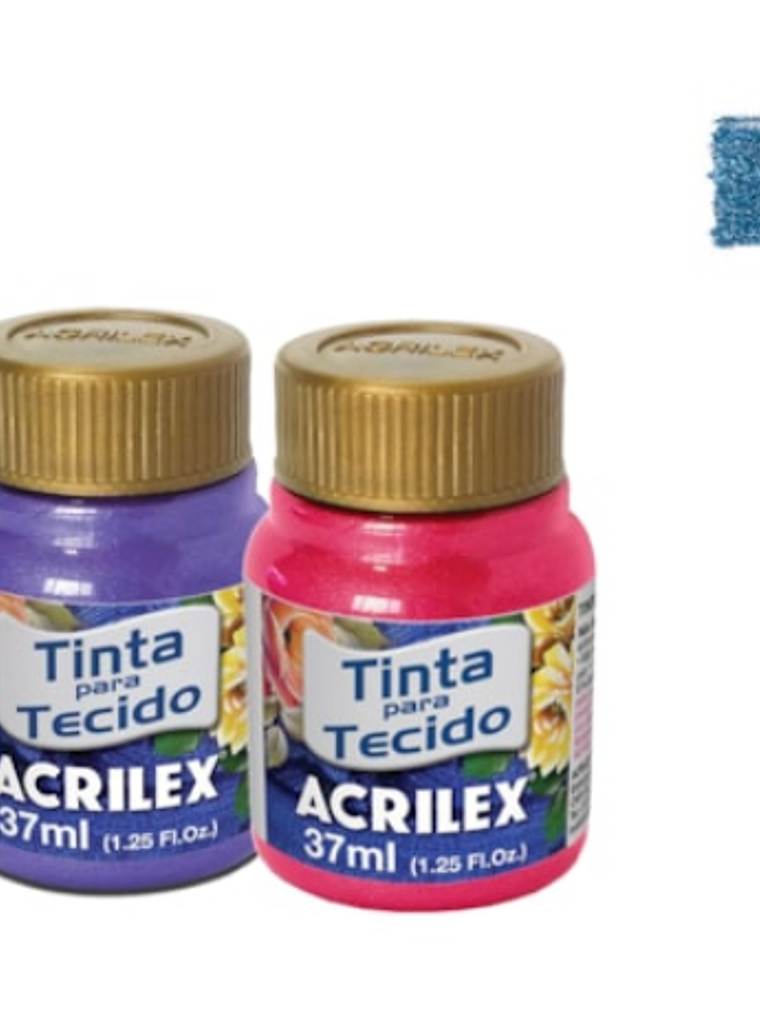 TINTA TECIDO METALICA AZUL MAR 1