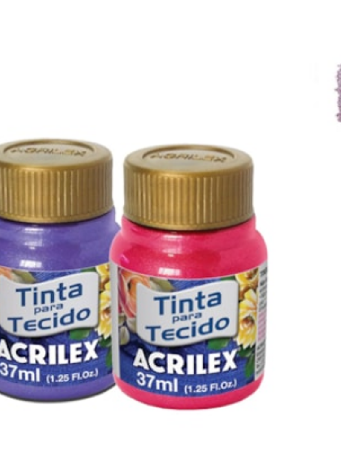 TINTA TECIDO METALICA ROSA  1
