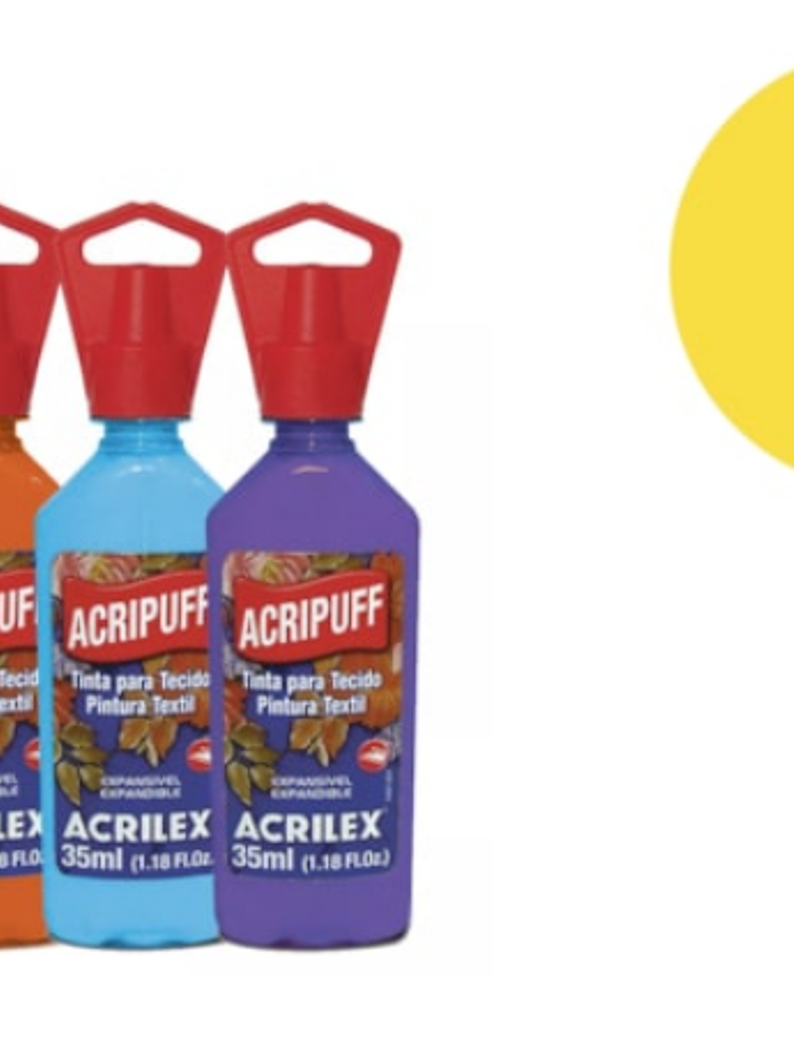 TINTA TECIDO ACRIPUFF AMARELO LIMAO  1