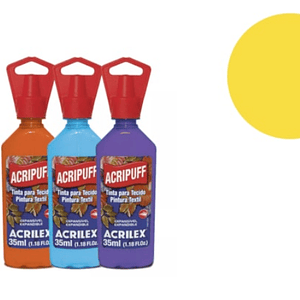 TINTA TECIDO ACRIPUFF AMARELO LIMAO 