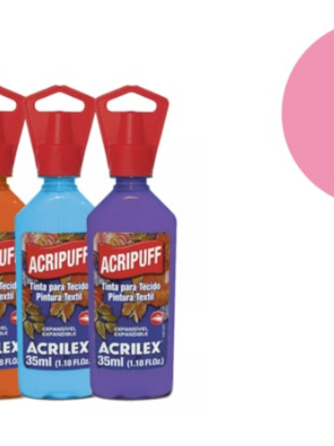 TINTA TECIDO ACRIPUFF ROSA  1