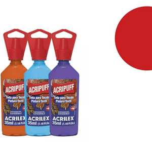 TINTA TECIDO ACRIPUFF VERMELHO FOGO