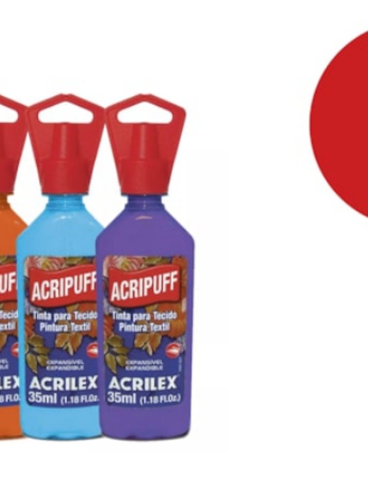TINTA TECIDO ACRIPUFF VERMELHO FOGO 1