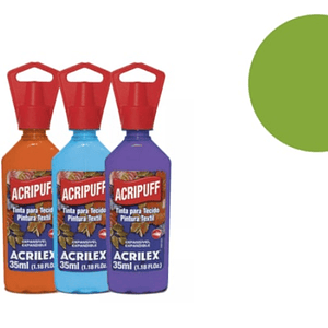 TINTA TECIDO ACRIPUFF VERDE PISTACHE