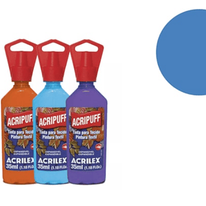 TINTA TECIDO ACRIPUFF AZUL CELESTE 