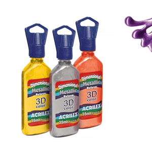 DIMENSIONAL 3D COLOR METALLIC MAGENTA