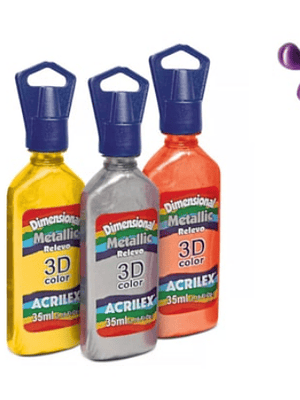 DIMENSIONAL 3D COLOR METALLIC MAGENTA