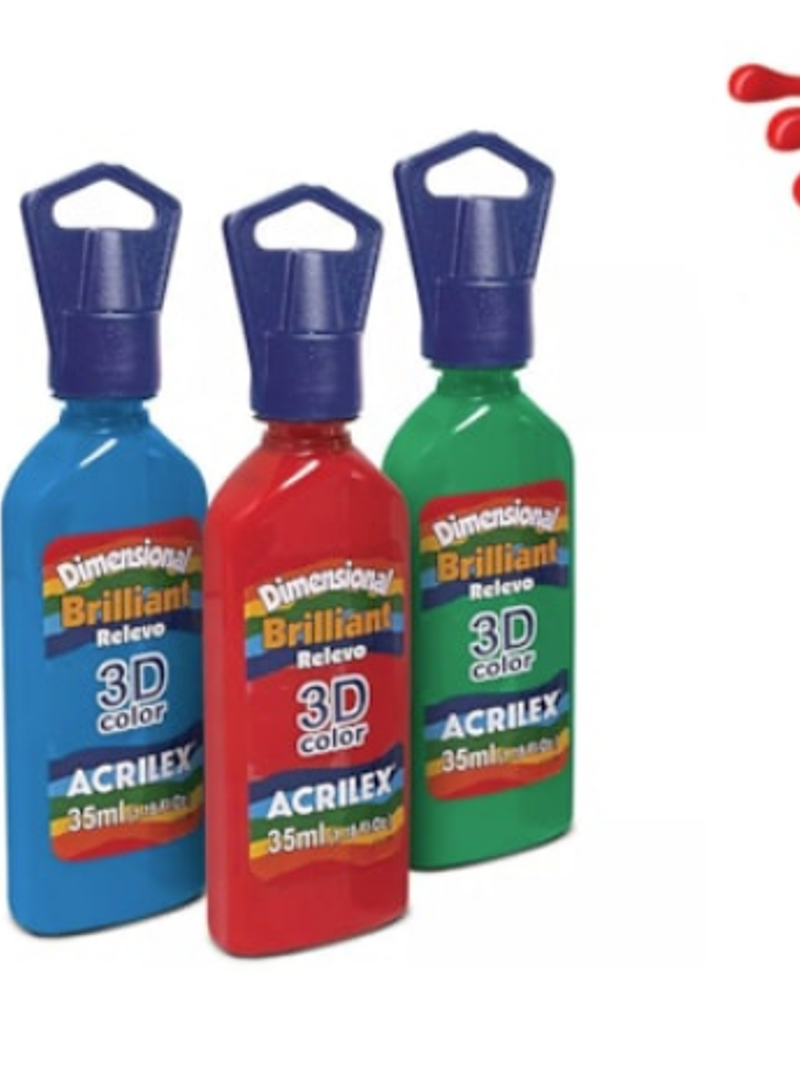 DIMENSIONAL 3D BRILH. VERMELHO FOGO 1