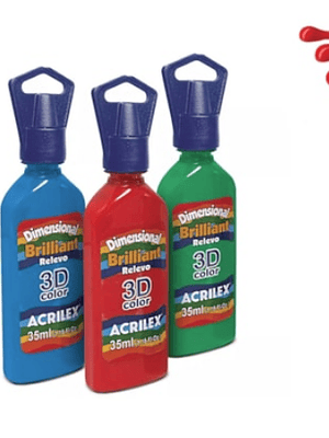 DIMENSIONAL 3D BRILH. VERMELHO FOGO