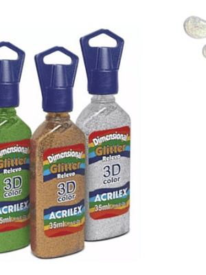 DIMENSIONAL 3D GLITTER CRISTAL