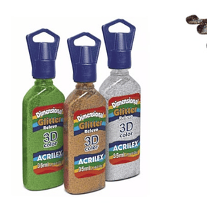 DIMENSIONAL 3D GLITTER CHAMPAGNE 