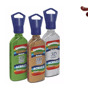 DIMENSIONAL 3D GLITTER FERRUGEM
