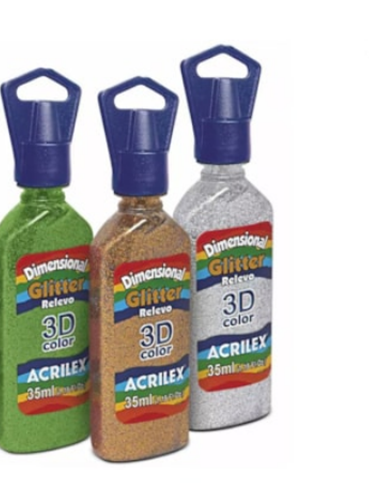 DIMENSIONAL 3D GLITTER VERMELHO 1