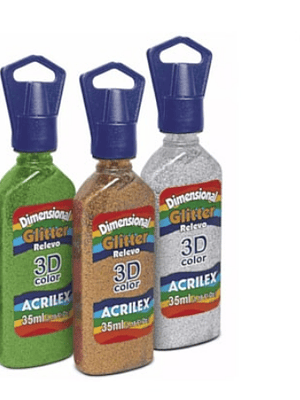 DIMENSIONAL 3D GLITTER VIOLETA