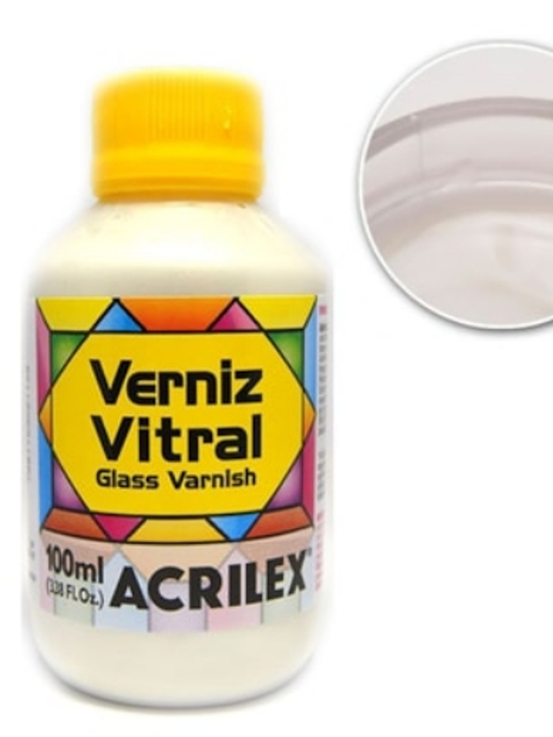 VERNIZ VITRAL 100ML BASE MADREPERLA 1