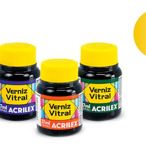 VERNIZ VITRAL 37ML AMARELO OURO