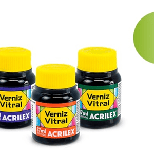 VERNIZ VITRAL 37ML VERDE FOLHA