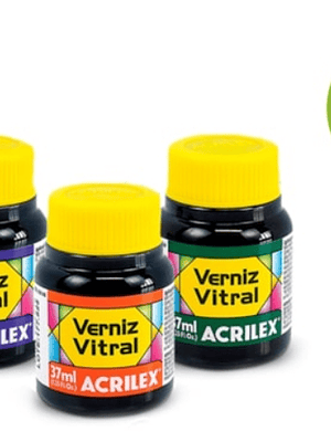 VERNIZ VITRAL 37ML VERDE FOLHA