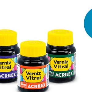 VERNIZ VITRAL 37ML AZUL TURQUESA