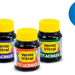 VERNIZ VITRAL 37ML AZUL VIVO
