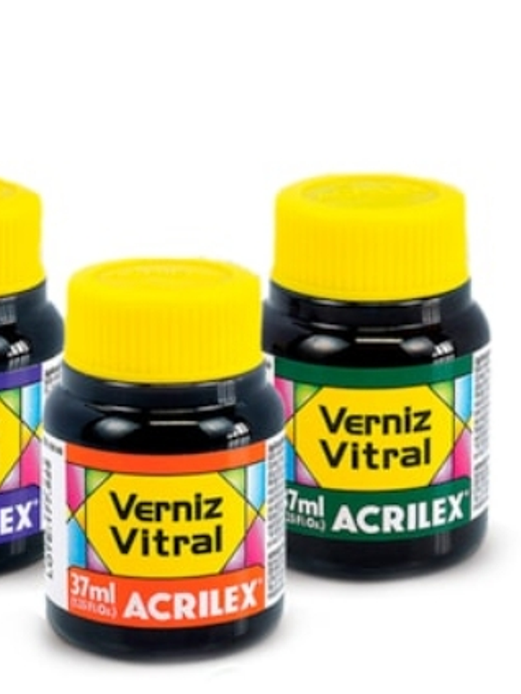 VERNIZ VITRAL 37ML AZUL VIVO 1