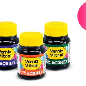 VERNIZ VITRAL 37ML VERMELHO CARMIM