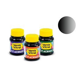 VERNIZ VITRAL 37ML PRETO