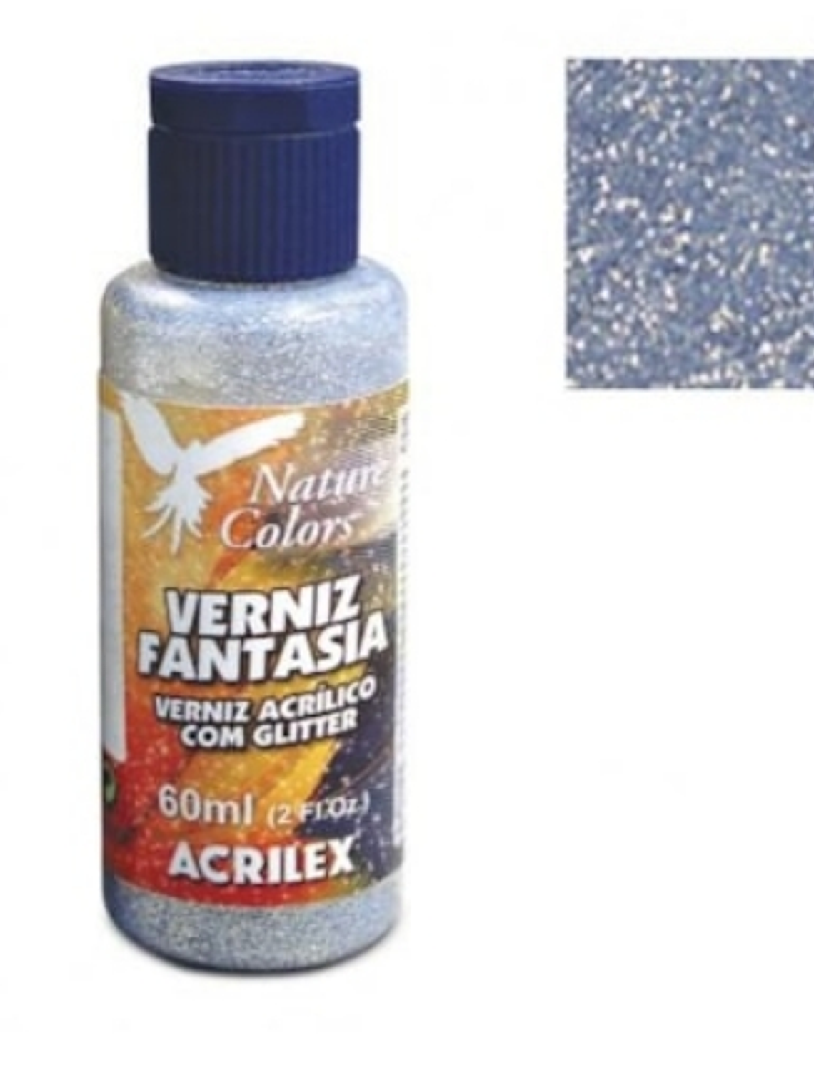 VERNIZ FANTASIA 60ML PRATA  1
