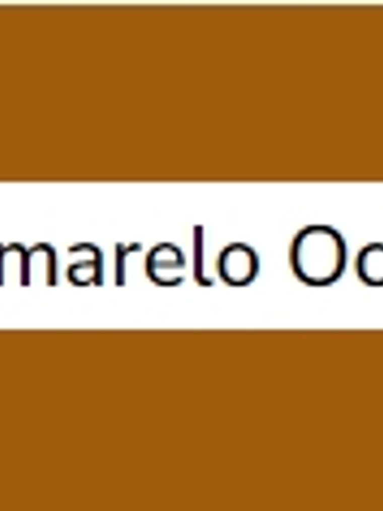 Amarelo Ocre (série 1) 37ml 1