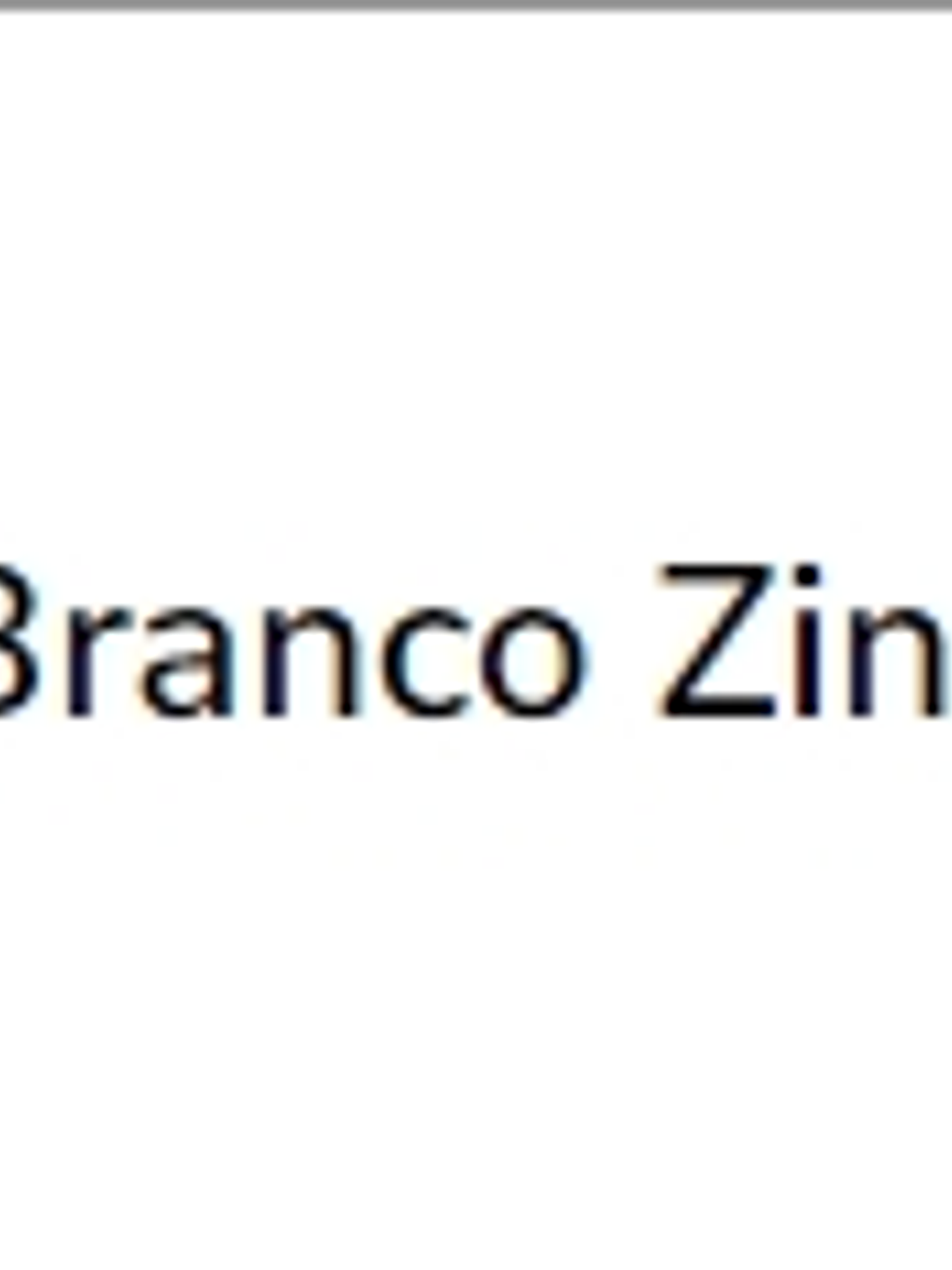 Branco Zinco (série 1) 20ml 1