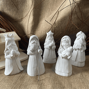 Presepio 5 Peças em Marfinite Nacional 