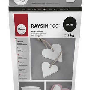 PO CERAMICO RAYSIN 100 WHITE 1KG RAYHER 