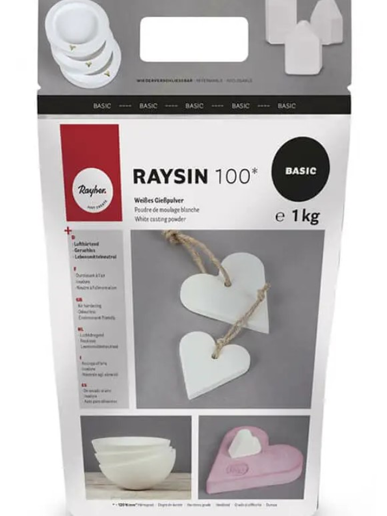 PO CERAMICO RAYSIN 100 WHITE 1KG RAYHER  1