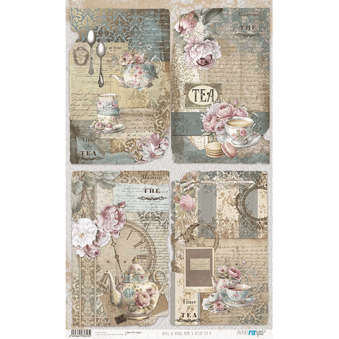 PAPEL DE ARROZ 54×33CM HOME & DECOR TEA V