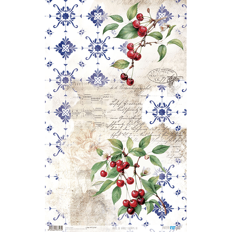 PAPEL DE ARROZ 54×33CM CHERRYS lV