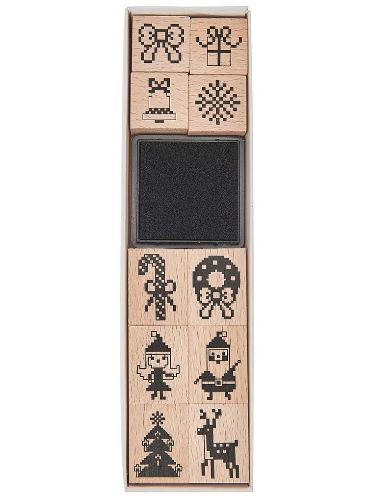 Carimbo Pixels 11 peças 1