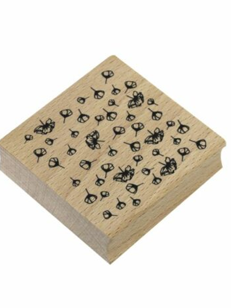 Carimbo Flor por toda parte 1