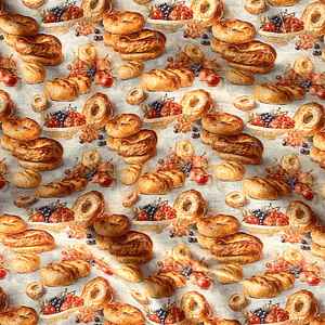 Tecido estilo padaria vintage 