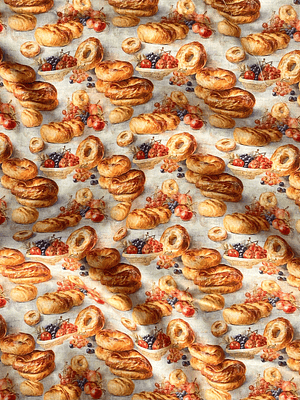 Tecido estilo padaria vintage 