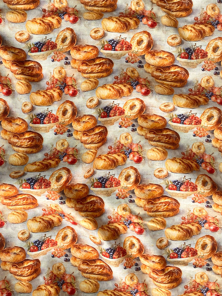 Tecido estilo padaria vintage  1