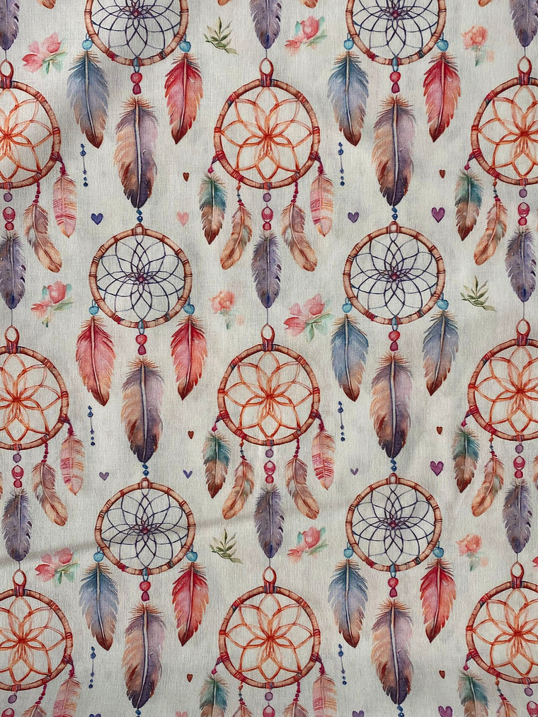 Tecido com caça sonhos  1
