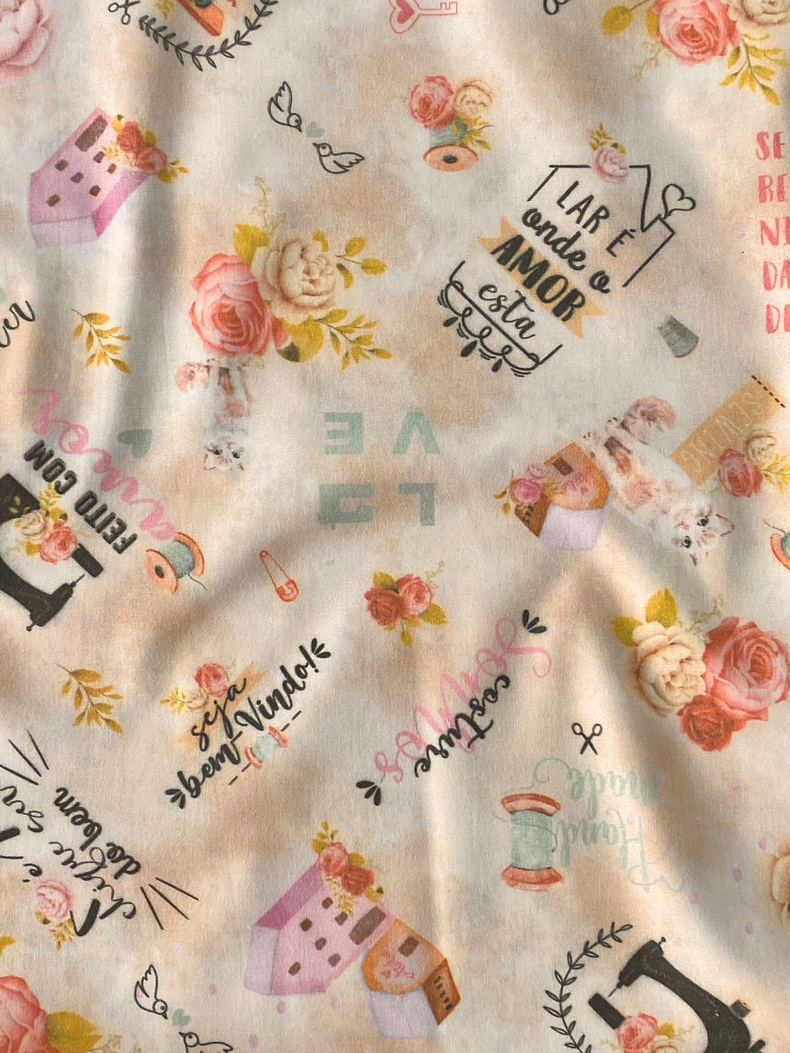 Tecido temático de costura  1