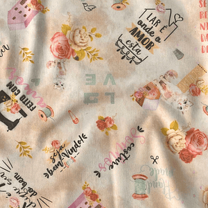 Tecido temático de costura 