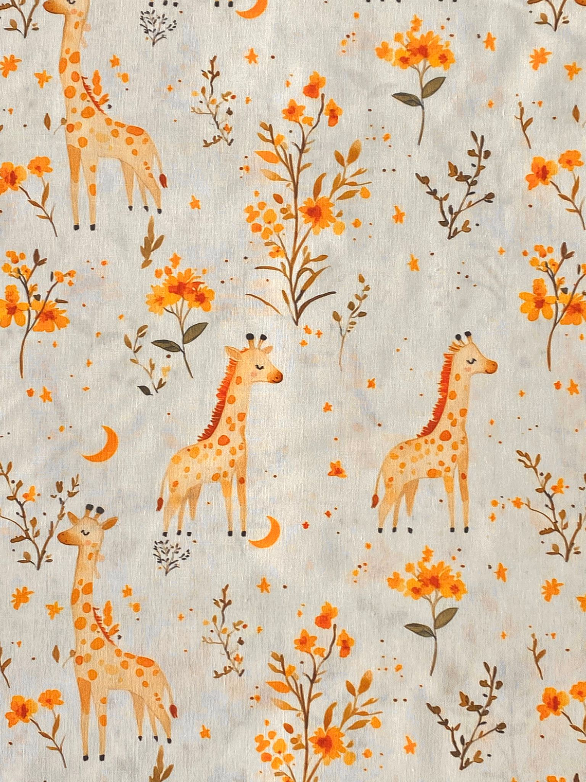 Tecido com girafas  1