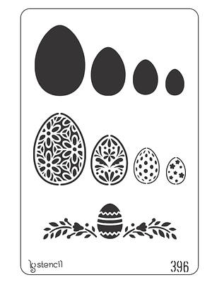 Stencil ovo de páscoa 20X30CM