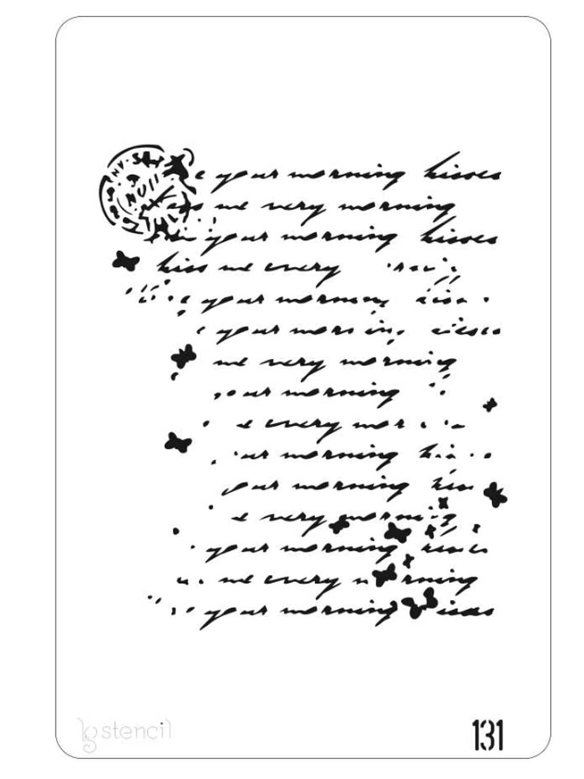 STENCIL 20X30CM CARTA 1